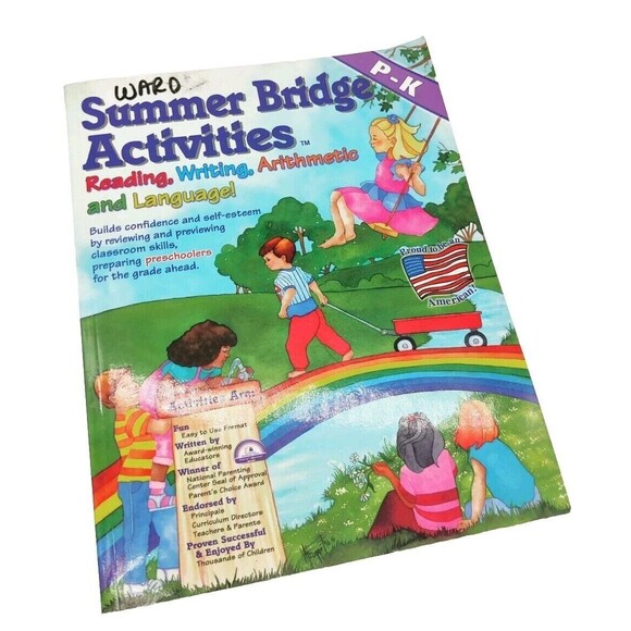 Summer Bridge Activities P-K Reading Writing Arithmetic Language Skill Preschool - Picture 1 of 7